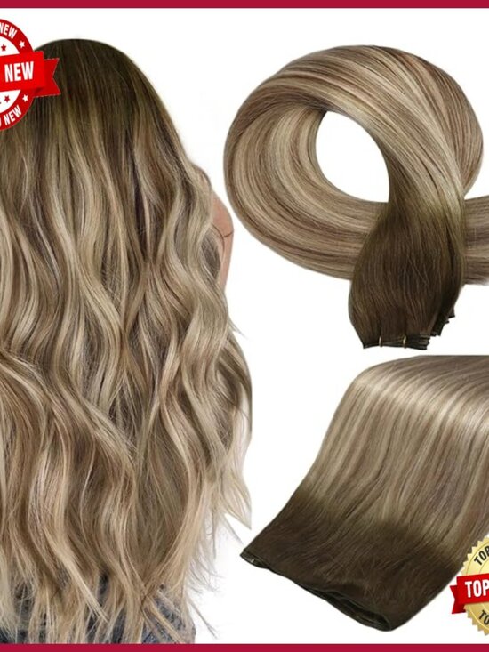 Remy Human Hair Extensions 22 Inch Straight Sew In Weft 60g main image 6